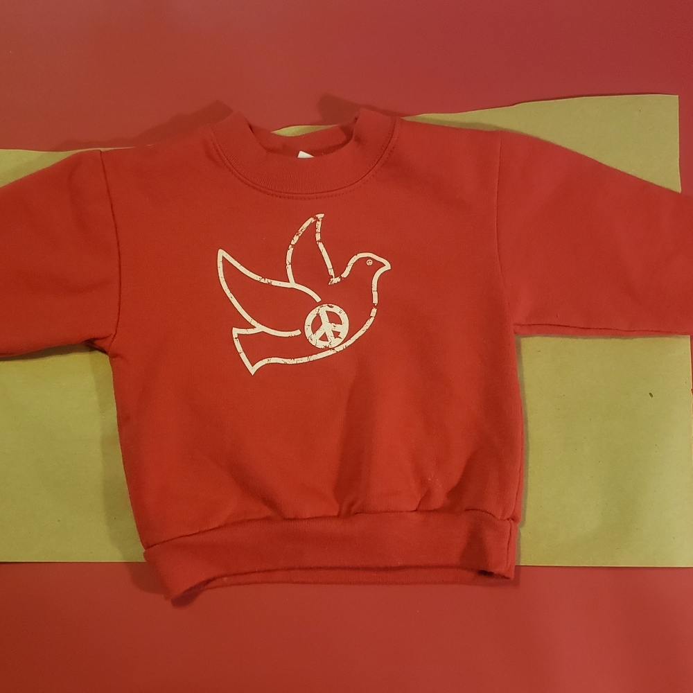 NWOT Peace on Earth sweatshirt
